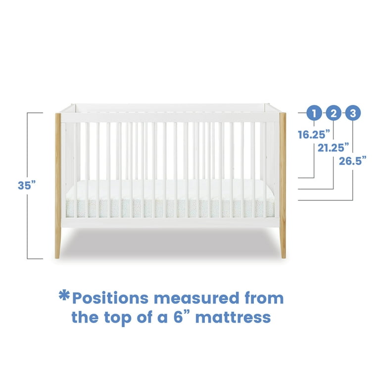 Delta crib shop conversion kit white