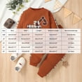 thumbnail image 3 of Linfrsh Toddler Baby Boy Outfit Long Sleeve Embroidery Crewneck Sweatshirt Pants Two Piece Clothes, 3 of 9