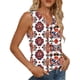 thumbnail image 5 of TaTaai Womens Printed Camisole Top Sleeveless V Neck Strap Design Tshirt Loose Fit Fashion Spring Summer Casual Wear Gift, 5 of 6