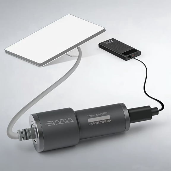 DAQA USB-C to DC Adapter Car Charger Converter Starlink Mini Compatible 60W PD Portable Power 1-Pack