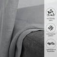 thumbnail image 3 of XUEYU Sheer Curtains 52" W x 72" L, Light Filtering Curtain Panels Solid Color Window Sheer Curtain Panel, Elegant Curtains & Drapes for Living Room, Bedroom 2 Panels, Gray, 3 of 7