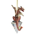 thumbnail image 1 of Design Toscano Diamond Dragon 2019 Gothic Holiday Ornament, 1 of 7