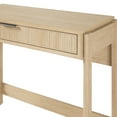 thumbnail image 3 of Walker Edison Transitional Reeded Writing Desk with Drawer, Coastal Oak, 3 of 20