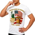 thumbnail image 3 of 250 Anniversary USA Tshirt Men's Patriotic Independence Day Graphic Casual Short Sleeve Comfort Tee Mens 4Th of July Shirt White M, 3 of 4