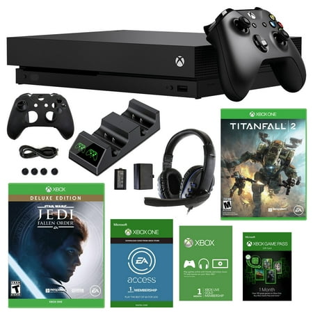 Xbox One X 1TB Star Wars Jedi: Fallen Order Console with Accessories Kit