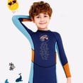thumbnail image 2 of Naiovety DIVE SAIL Neopreno Niños Traje de buceo Cuello 2.5mm UPF 50 Mantener caliente Deportes acuáticos Snorkeling Playa Jugar Traje de Deportes acuáticos Azul oscuro L Naiovety OD003304-08, 2 of 6