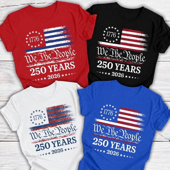 USA 250th Anniversary Shirt, 4th of July Shirts Women, We The People America 250 T Shirt, Patriotic Shirts for Women and Mens