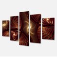 thumbnail image 2 of Motif Fractal Symétrique Marron - Impression sur Toile Florale, 2 of 3