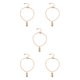 thumbnail image 1 of Pulseras de tobillo Qarigey de aleación elegante Tridimensional 5piezas Oro, 1 of 6