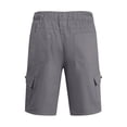 thumbnail image 4 of Kcolen Mens Shorts Casual Men's Summer Casual Slim Fit Shorts with Lace Up Design Solid Color Lightweight Comfortable Pants for Youth and Young Adults, 4 of 9