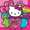Amscan 511417 Luncheon Napkins | Hello Kitty Rainbow Collection | 6" x 6" | 16 pcs | Party Accessory