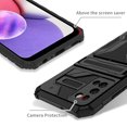thumbnail image 4 of Cutyskin Samsung Glaxy A03S Armor Case with Hidden Card Holder Detachable Wallet Cover, Built-in Kickstand, Camera Lens Protection, Tough Rugged Shockproof Phone Case, Black, 4 of 9