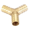 thumbnail image 4 of Conector de púas en Y de latón, conector de manguera en Y de 3 vías de latón, conector de manguera en Y, conector de púas en Y de latón, compacto y liviano, 4 of 9