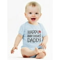 thumbnail image 3 of Tstars Boys Unisex Birthday Gifts for Dad Baby Boy Happy Birthday Daddy Cute Outfit Infant Dad's Gift B Day Birthday Party Baby Bodysuit, 3 of 7