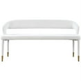 thumbnail image 4 of Meridian Furniture Destiny Cream Boucle Fabric Bench, 4 of 6