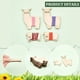 thumbnail image 5 of 24 bobinas de hilo de bordar de madera con forma de animales, 2 estilos, 2 tamaños, con forma de oveja y alpaca, para tarjetas y tablero de bobinado., 5 of 6