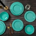 thumbnail image 4 of 18-Piece Farmhouse Melamine Dinnerware Set - Shatterproof, Lightweight,  Outdoor Dining Plates, Bowls, and Serving Dishes for Everyday Use, Camping, Picnics, Light Green, 4 of 6