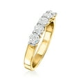 thumbnail image 3 of Ross-Simons 1.00 ct. t.w. Diamond 5-Stone Ring in 14kt Yellow Gold, Women's, Adult, 3 of 6
