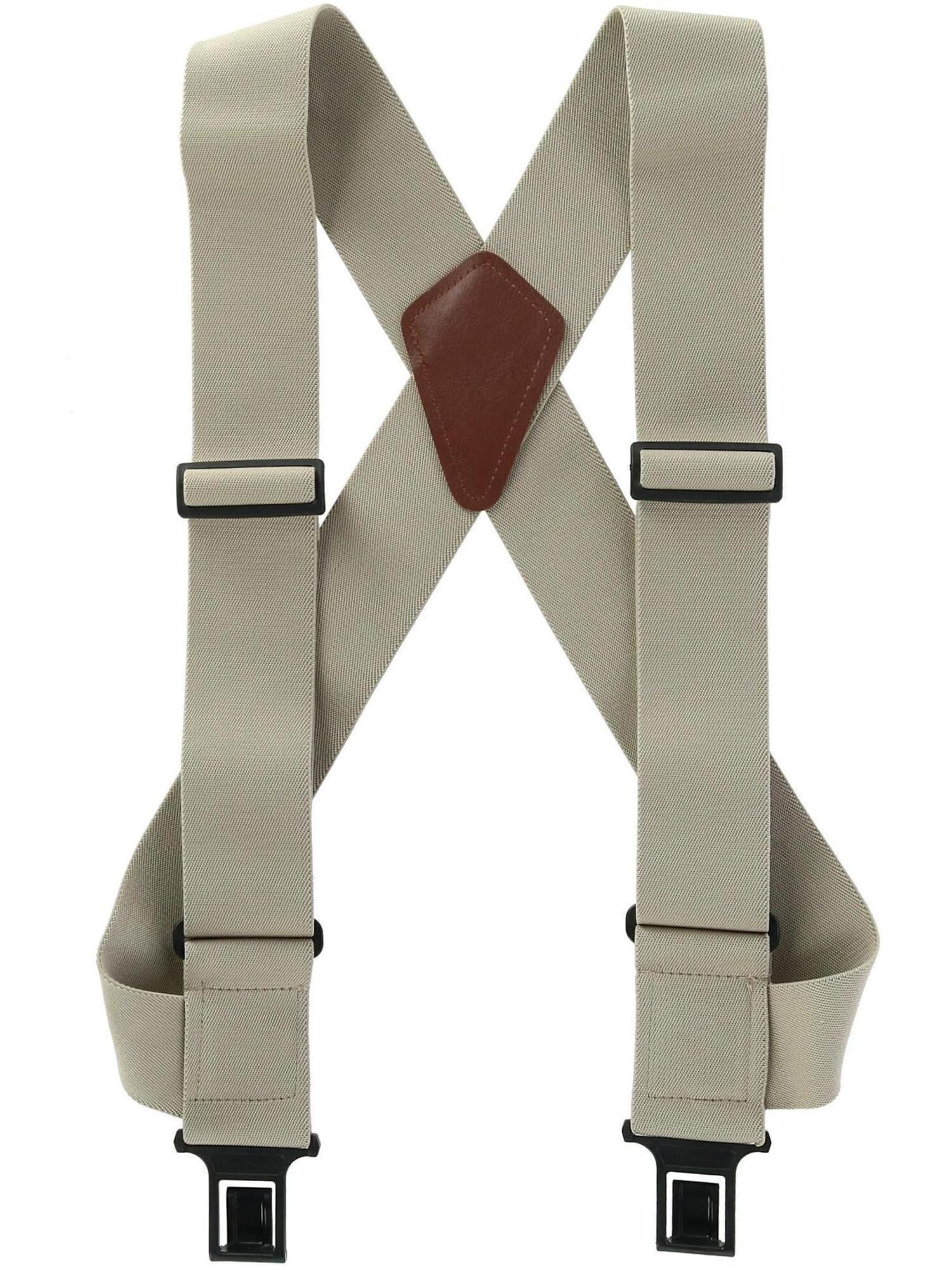 High Quality Dickies Men's Suspender X-back Solid Straight Clip Suspender 