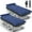 With Blue Pearl cotton pad (2PACK), variant on NAIZEA 75" Oversized Folding Bed Cot for Adults, Portable Sleeping Cot Guest Bed with Mattress, Heavy Duty Outdoor Camping Cots with Carry Bag