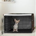 thumbnail image 2 of Sweet Jojo Designs Boho Floral Wildflower Black and Orange Girl Dog Crate Kennel Cover 24in., 2 of 6