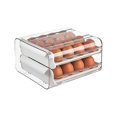 thumbnail image 2 of Boîte de Rangement pour Ufs 32 Compartiments Réfrigérateur Organisateur d'Ufs 2 Couches Conteneur de Cuisine, 2 of 3