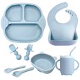 thumbnail image 1 of Juego de vajilla con cuenco adicional y plato de silicona para niños Bear, cuenco de silicona especial para bebés, suministros para madres e hijos, 1 of 4