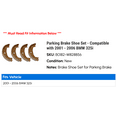 thumbnail image 2 of Parking Brake Shoe Set - Compatible with 2001 - 2006 BMW 325i 2002 2003 2004 2005, 2 of 2