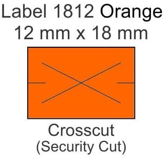 Fits Contact Models 6.18 & 7.18 Red GX1812 Labels Security Cuts 