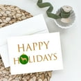 thumbnail image 2 of Bullmastiff Happy Holidays Greeting Cards and Envelopes Pack of 8 7 in x 5 in, 2 of 3