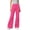 Hot Pink, variant on hoksml Women's High Waisted Wide Leg Cargo Pants Button Front Flap Pocket Baggy Trousers for Casual Streetwear