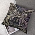 thumbnail image 7 of Creowell Purple Butterfly Pattern Decorative Set of 2  Throw Pillow Cover Cushion Cover Modern Pillow Cover White, 7 of 7