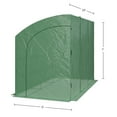 thumbnail image 6 of Home-Complete 10ft x 5ft x 7ft Lean To Greenhouse with 6 Shelves, Green, 6 of 10