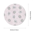 thumbnail image 4 of Eveokoki Easter Round Tablecloth 60 inch Diameter Easter Egg Table Cloths Spill Proof Wrinkle Table Cloth for Kitchen Dining Decoration Holiday Parties, 4 of 5