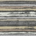 thumbnail image 5 of 8' X 10' Charcoal Beige And Brown Striped Washable Indoor Outdoor Area Rug, 5 of 5