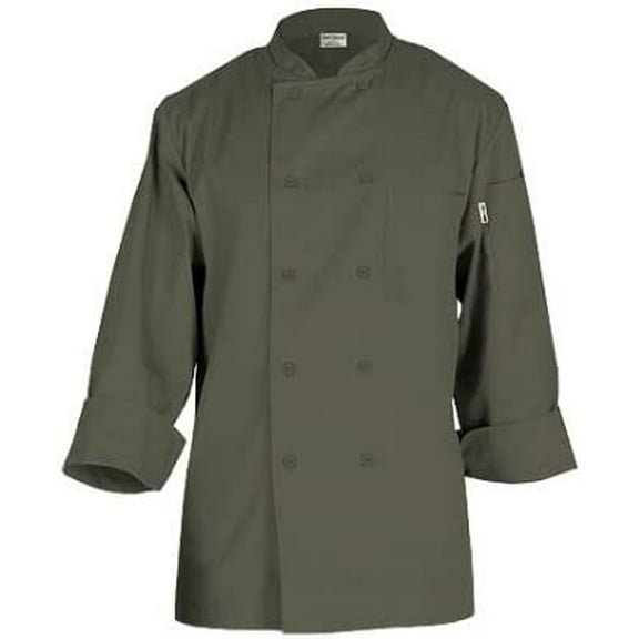 Chef Works Unisex Torino Chef Coat, Olive S