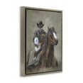 thumbnail image 3 of Stupell Industries Ranch Cowboy & Western Horse Animals & Insects Painting Brown Floater Framed Canvas Art Print Wall Art, 25 x 31, 3 of 9