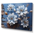 thumbnail image 2 of Designart "Modern Impression Of Blue And White Cornflowers II" Cornflowers Wall Decor, 2 of 7