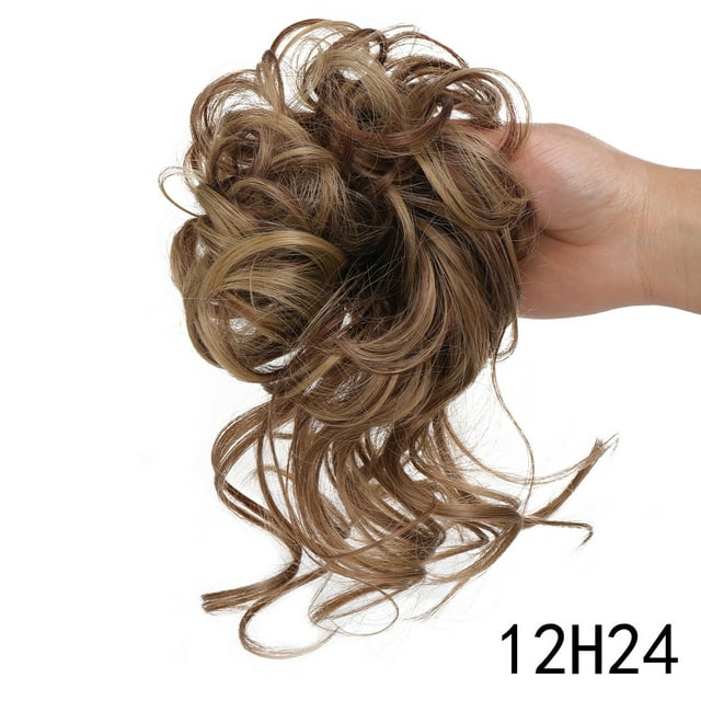 Yeacher Pièce de Cheveux Chignon Décoiffé Synthétique Chouchous Chignon Décoiffé Extensions