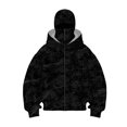 thumbnail image 1 of MHFRRA Sudaderas con Capucha y Cremallera para Hombre Elegante Sudadera con Capucha y Cremallera para Hombre, Ideal para Uso Informal En Primavera, Otoño E Invierno Negro1, 1 of 2