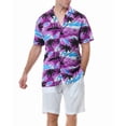 thumbnail image 4 of Damipow Hawaiian Shirts for Men Short Sleeve Aloha Beach Shirt Floral Summer Casual Button Down Shirts(S-2XL), 4 of 6