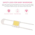 thumbnail image 6 of MEIBUTYUP 4-Pack White Sliding Cabinet Locks Child Safety Latches for Kitchen Cupboards, Secure and Easy to Use, 6 of 8