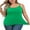 Vivid Green, variant on Charmo Plus Size Tank Tops for Womens Adjustable Strap Cotton Undershirt with Shelf Bra Casual Loose Camisole 1X-5X