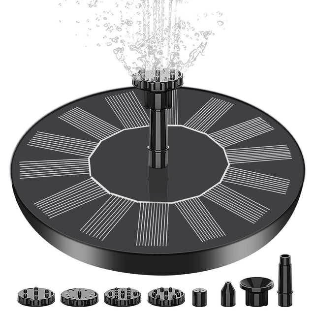 Bomba de oxígeno para fuente solar, piscina para peces, luz colorida, pulverizador de agua automático, suspensión de agua flotante, bomba de agua pequeña, fuente para exteriores y paisajes