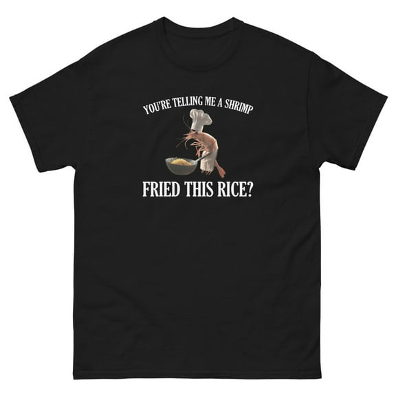 Shrimp Fried This Rice Funny T-shirt (Black, S)