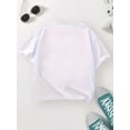 thumbnail image 2 of Girls' 100% Cotton Back-to-School Season {Letter} Print T-Shirt, Must-Have for Summer: Comfortable and Stylish!, 2 of 6