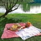 thumbnail image 4 of Country Style Wicker Picnic Basket Hamper With Lid And Handle & Liners For Picnics, Parties And Bbq, 4 of 5