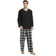 thumbnail image 6 of U2SKIIN Couple Pajama Sets, Plaid Matching Pajama Set for Men and Women Soft Warm Pjs Set（Black/White-black Plaid Mens, Small）, 6 of 6