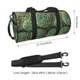 thumbnail image 2 of Rocae Succulents Print Round Travel Duffel Bag and Fitness Bag, Women's Waterproof Weekend Tote, Men's Travel and Fitness Essentials, 2 of 8