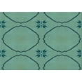 thumbnail image 1 of Ahgly Company Indoor Rectangle Patterned Dark Mint Green Area Rugs, 3' x 5', 1 of 6